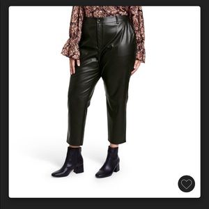 NWT Target Designer Faux Leather Pants sz 16W/18W